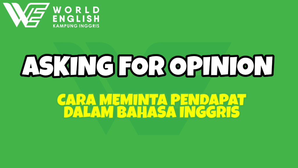 ungkapan asking for opinion