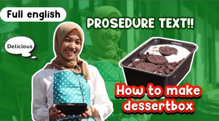 procedure text membuat dessert